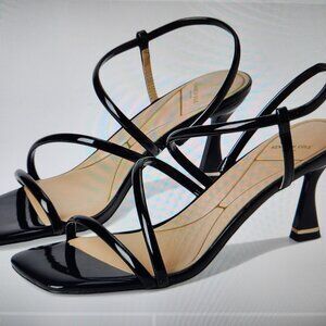 Kenneth Cole New York Dreama Black Patent Heeled Sandals. NIB. Size 7